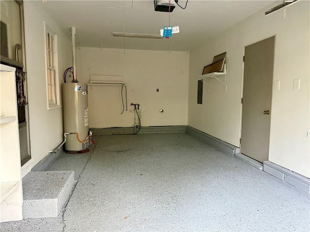 406 Bowen St, Linwood, KS 66052 - garage with water heater and a garage door opener