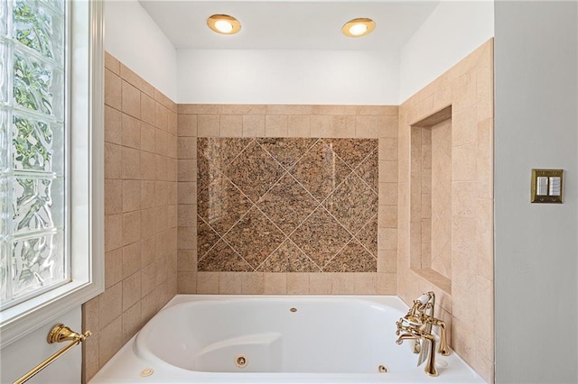 8822 Hadley St, Overland Park, KS 66212 - bathroom with a whirlpool tub