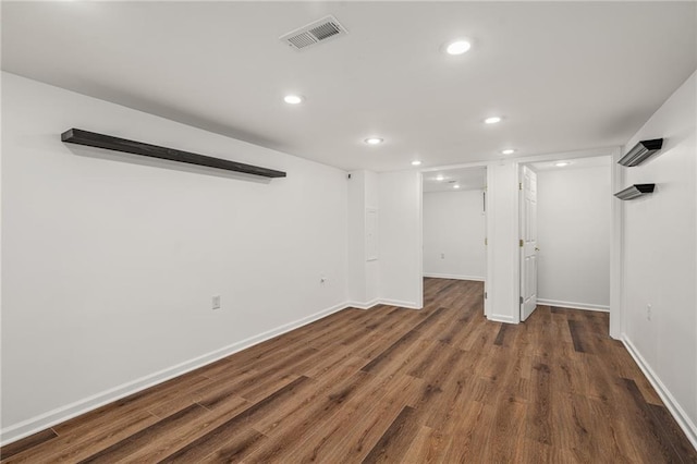 8822 Hadley St, Overland Park, KS 66212 - finished basement with recessed lighting and wood finished floors