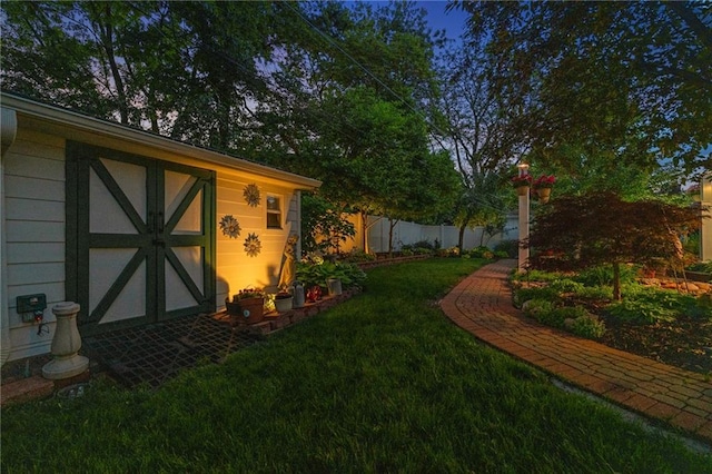 8822 Hadley St, Overland Park, KS 66212 - view of yard with a storage shed