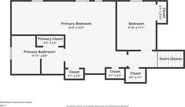 8822 Hadley St, Overland Park, KS 66212 - view of floor plan / room layout