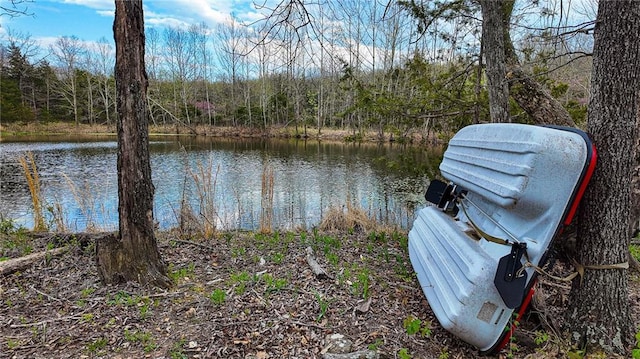 10200 SE 1075th Rd, Collins, MO 64738 - dock area featuring a forest view and a water view
