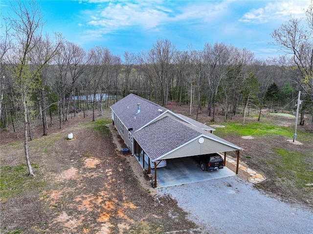 10200 SE 1075th Rd, Collins, MO 64738 - view from above of property with a heavily wooded area