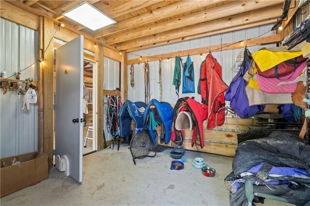 view of storage room