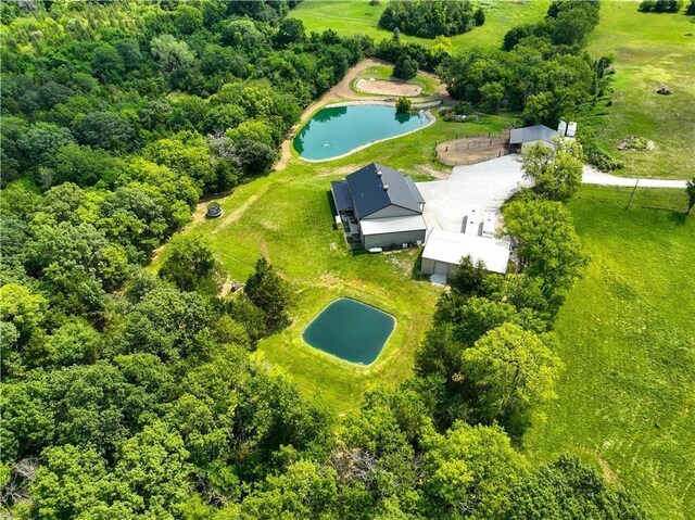 bird's eye view of a large body of water