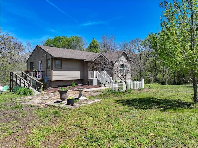 10875 SE 54th Hwy, Collins, MO 64738 - view of front of house with a front yard