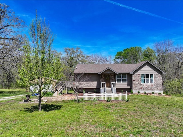 10875 SE 54th Hwy, Collins, MO 64738 - view of front of property featuring stone siding