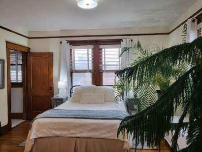 bedroom featuring wood finished floors