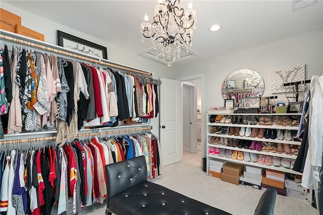 18873 W 168th Ter, Olathe, KS 66062 - walk in closet with a chandelier