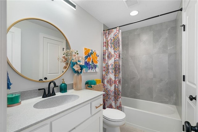 18873 W 168th Ter, Olathe, KS 66062 - full bathroom with toilet, vanity, and shower / bath combo