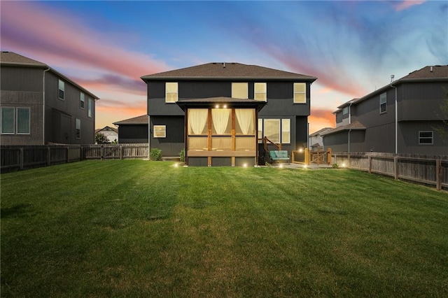 18873 W 168th Ter, Olathe, KS 66062 - view of back of property at dusk