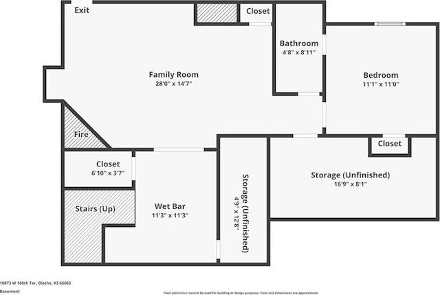 18873 W 168th Ter, Olathe, KS 66062 - room layout
