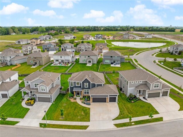 18873 W 168th Ter, Olathe, KS 66062 - aerial view of residential area with a large body of water