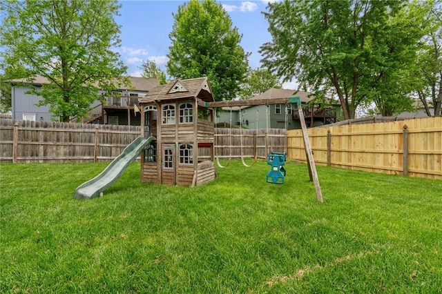 view of play area