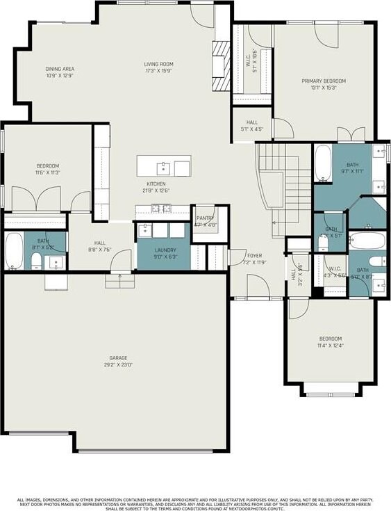 1309 NW 107th Ter, Kansas City, MO 64155 - home floor plan