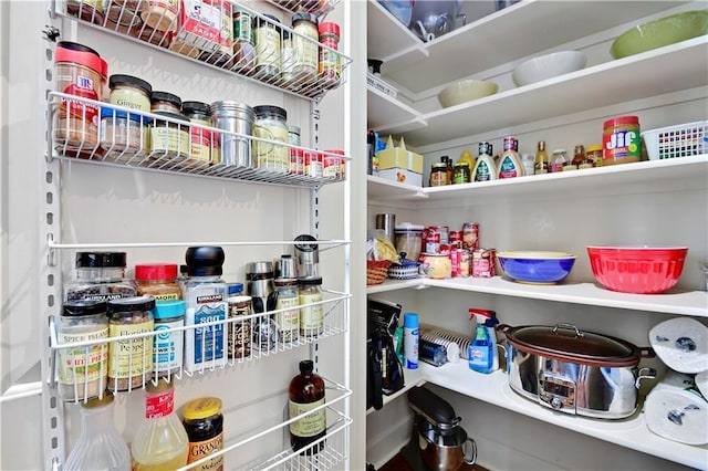 view of pantry
