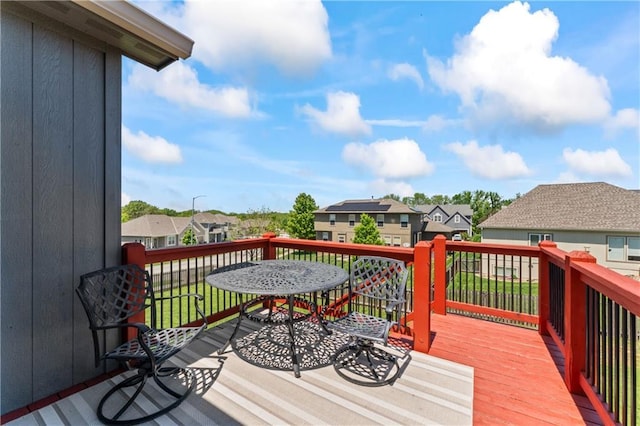 31560 W 85th St, De Soto, KS 66018 - wooden terrace with a residential view