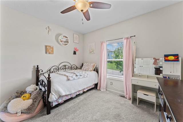 31560 W 85th St, De Soto, KS 66018 - bedroom with carpet, ceiling fan, and baseboards