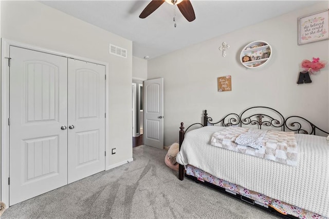 31560 W 85th St, De Soto, KS 66018 - bedroom featuring carpet floors, a closet, a ceiling fan, and baseboards