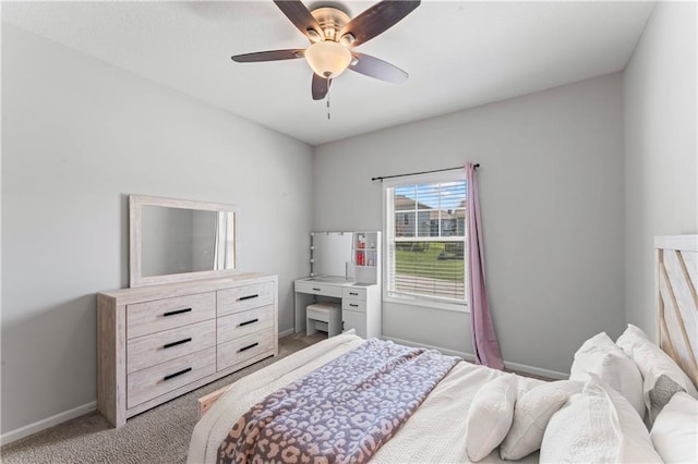 31560 W 85th St, De Soto, KS 66018 - bedroom featuring light colored carpet, baseboards, and a ceiling fan