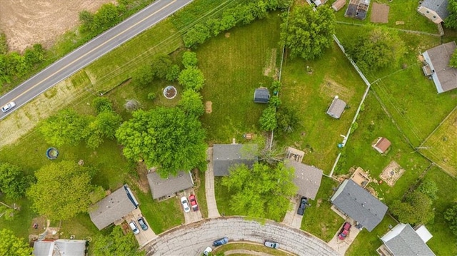 aerial view of residential area