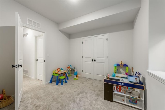 playroom with carpet flooring