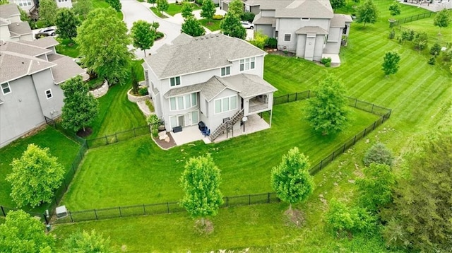 17817 Grandview St, Overland Park, KS 66013 - aerial perspective of suburban area