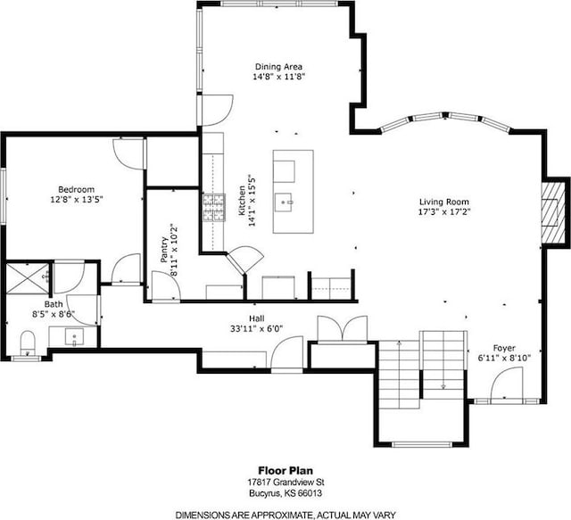 17817 Grandview St, Overland Park, KS 66013 - property floor plan