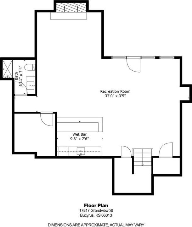 17817 Grandview St, Overland Park, KS 66013 - home floor plan