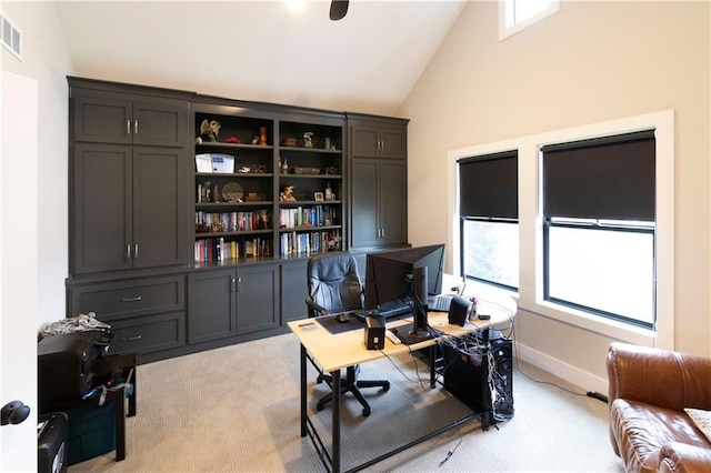 17328 Richards St, Overland Park, KS 66221 - office space featuring light colored carpet and high vaulted ceiling