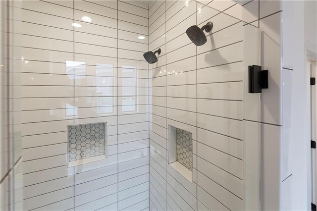 17328 Richards St, Overland Park, KS 66221 - bathroom featuring tiled shower