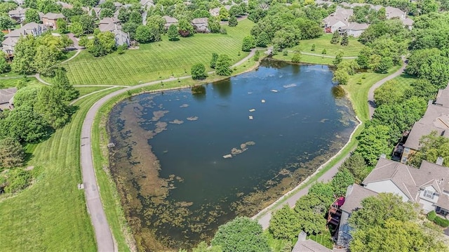 16141 Linden St, Stilwell, KS 66085 - aerial perspective of suburban area featuring a large body of water
