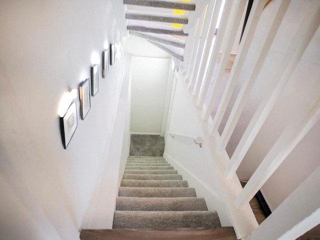 10921 Mckinley Dr, Kansas City, MO 64134 - stairway with carpet flooring