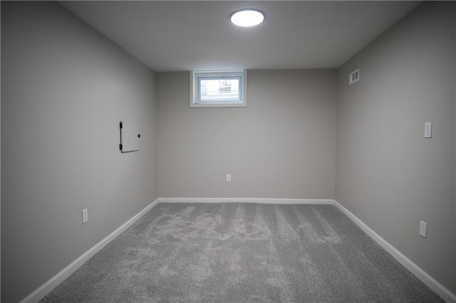 10514 E 35th St S, Independence, MO 64052 - below grade area featuring carpet and baseboards