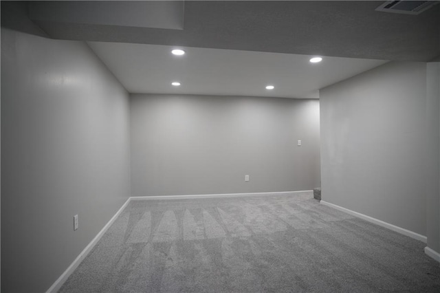 10514 E 35th St S, Independence, MO 64052 - finished basement featuring recessed lighting, carpet floors, and baseboards