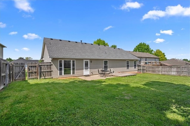 rear view of house featuring a patio area