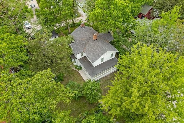aerial view of property and surrounding area