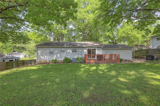 5805 N Belton Ave, Kansas City, MO 64151 - rear view of house with a deck