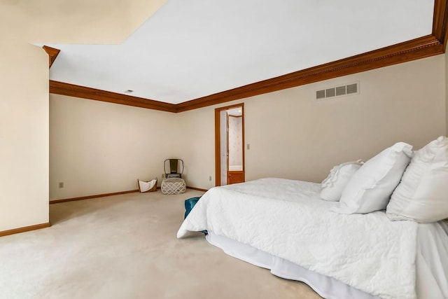 2820 S Victoria Ln, Blue Springs, MO 64015 - bedroom featuring crown molding, carpet, and baseboards
