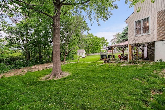 2820 S Victoria Ln, Blue Springs, MO 64015 - view of green lawn with a gazebo