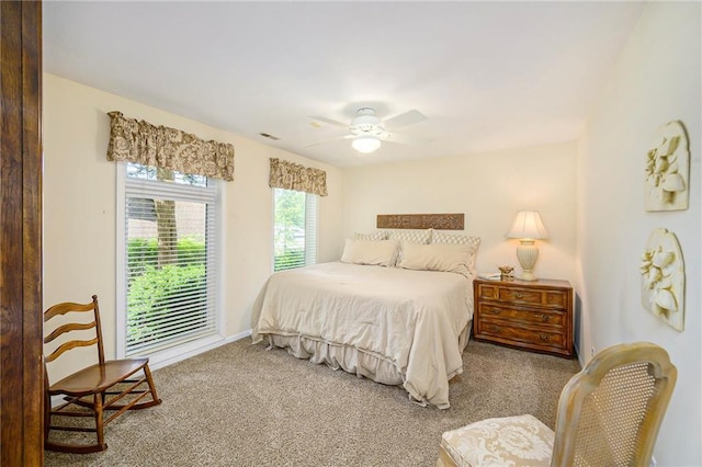1605 Ridge Rd, Leavenworth, KS 66048 - carpeted bedroom with ceiling fan and baseboards