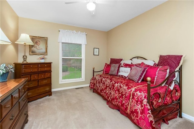 5162 Roundtree St, Shawnee, KS 66226 - carpeted bedroom with baseboards and a ceiling fan
