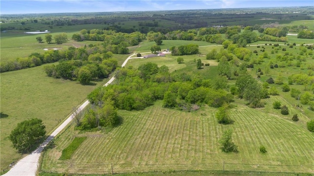 9 SW 500th Rd, Warrensburg, MO 64093 - aerial view of property and surrounding area with rural landscape and farmland