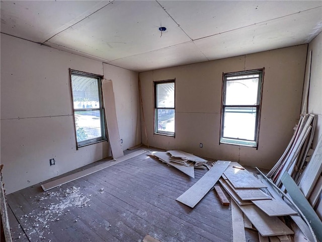 spare room with healthy amount of natural light