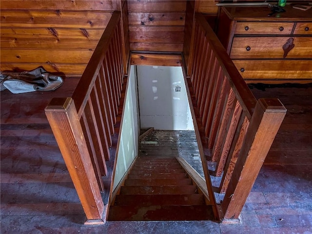 view of stairway