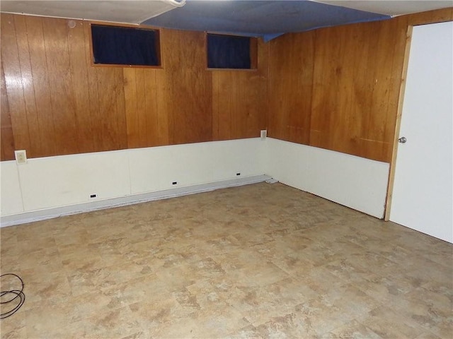 2011 S Broadway St, Pittsburg, KS 66762 - finished below grade area featuring wood walls