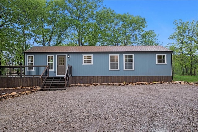 13 S Lakeside Cir, Linn Valley, KS 66040 - manufactured / mobile home with a deck