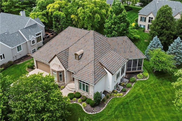 4704 W 152nd St, Leawood, KS 66224 - view from above of property