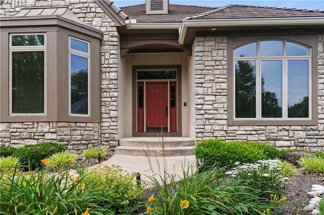 4704 W 152nd St, Leawood, KS 66224 - view of exterior entry with stone siding