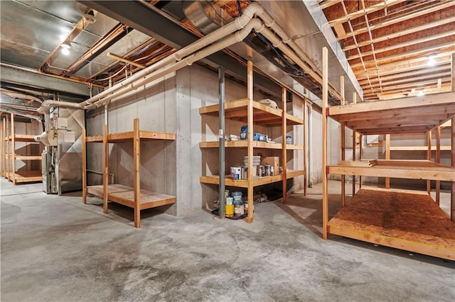 4704 W 152nd St, Leawood, KS 66224 - unfinished basement with heating unit